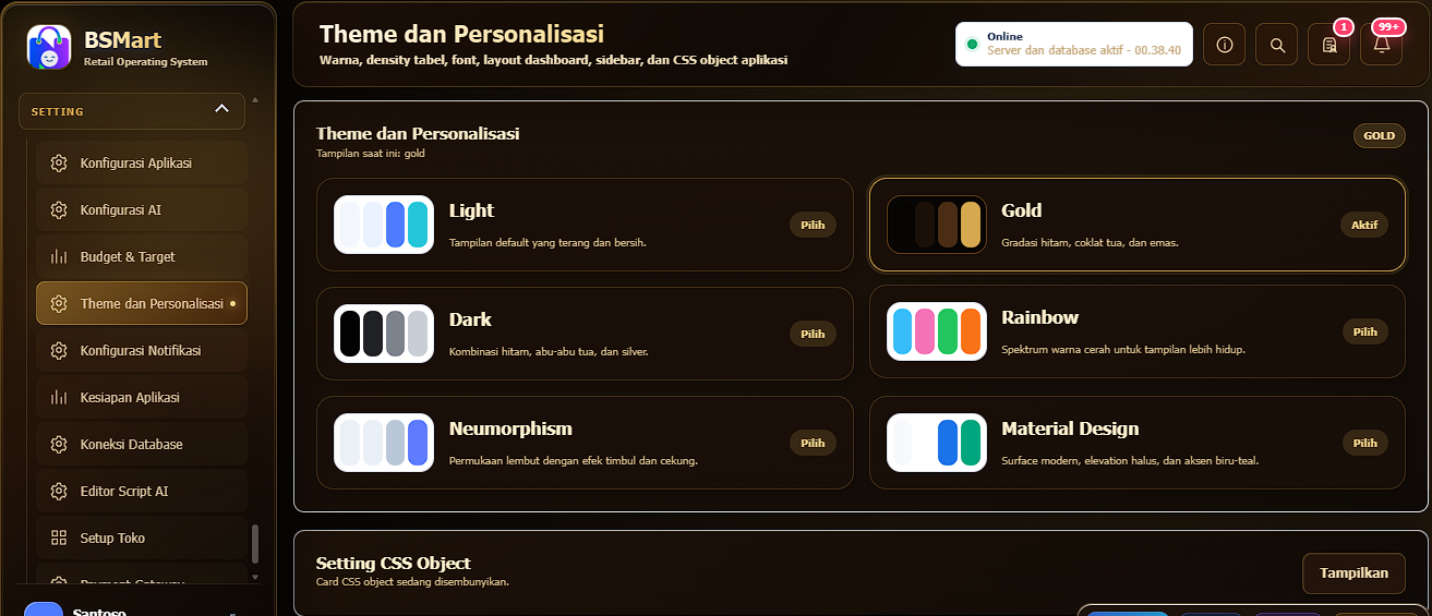 Theme setting BSMart